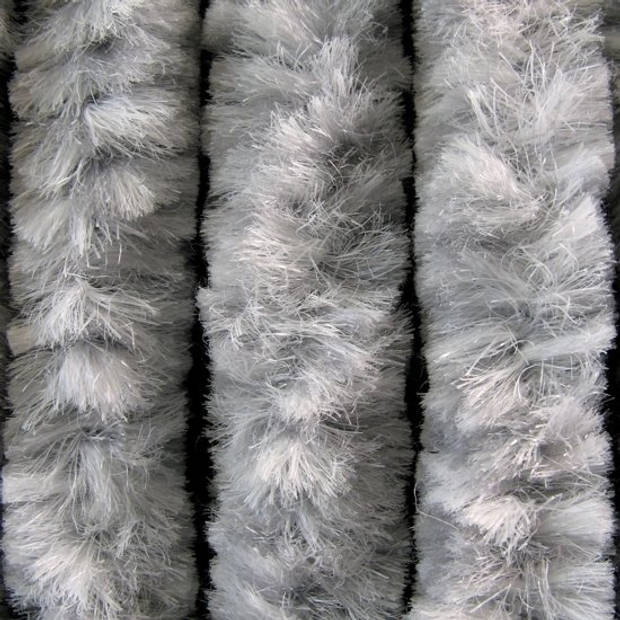 Vliegengordijn Kattenstaart - Grijs/Wit Gemêleerd 100 x 240 cm