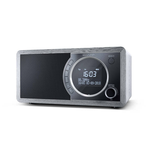 Sharp DR-450GR DAB - FM radio met BT - grijs