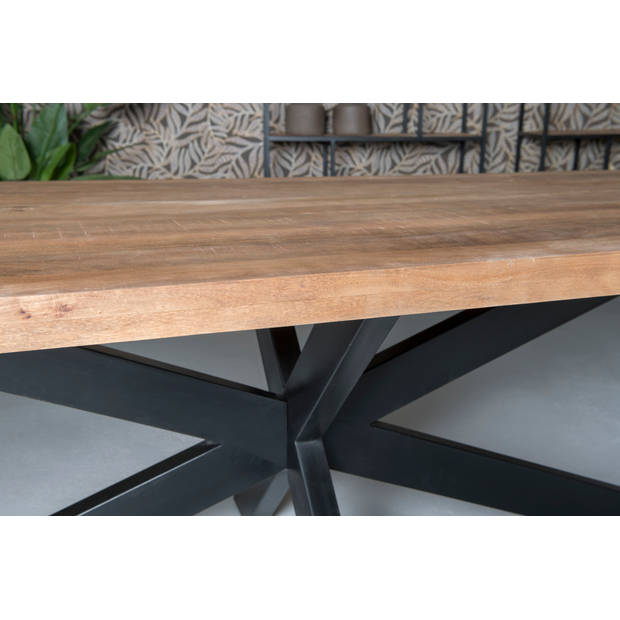 Brix - e Bruine Eetkamertafel - - Mangohout - 180 cm