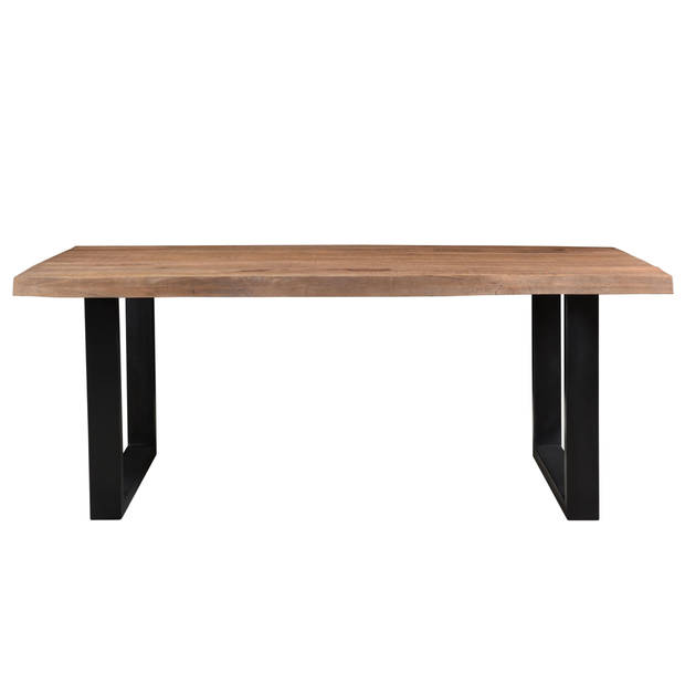 Brix - Bruine Eetkamertafel Brix - U Poot - Mangohout - 240 cm