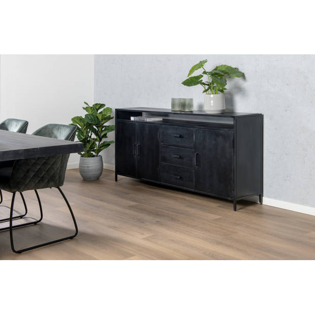 Livingfurn - Dressoir Kala Open 180 cm - Mangohout