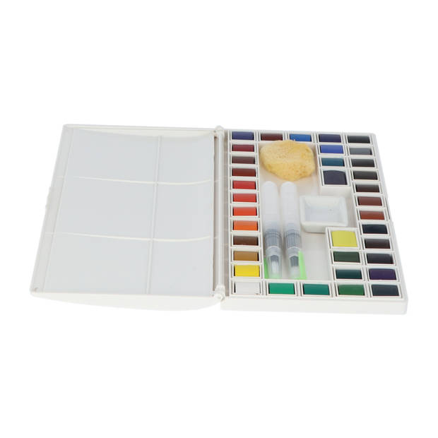 Mont Marte® Waterverf set met 2 Waterbrush Pennen - 41 delig