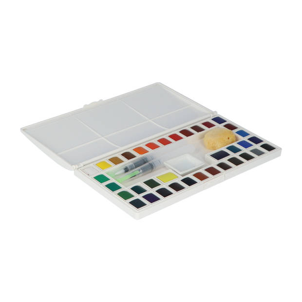 Mont Marte® Waterverf set met 2 Waterbrush Pennen - 41 delig