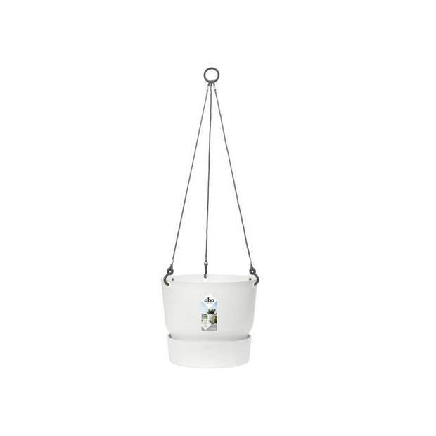 ELHO Greenville 24 hangende bloempot - Buiten - Ø 23,9 x H 20,3 cm - Wit