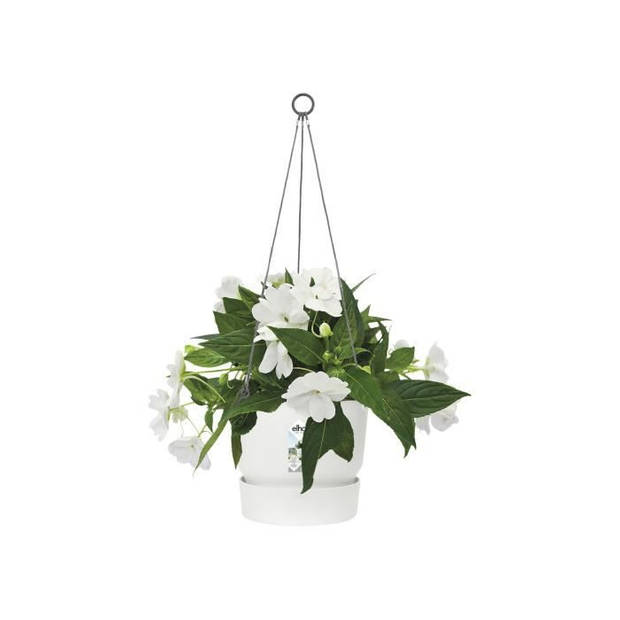 ELHO Greenville 24 hangende bloempot - Buiten - Ø 23,9 x H 20,3 cm - Wit