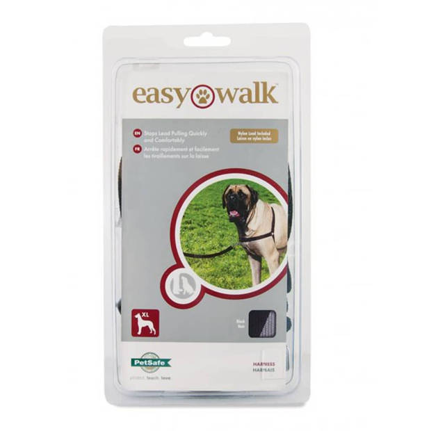 EASY WALK XL harnas - zwart - honden