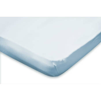 Elegance Topper Hoeslaken Jersey Katoen Stretch - licht blauw 200x200cm