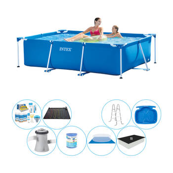 Intex Frame Pool Rechthoekig 220x150x60 cm - Deluxe Zwembad Pakket