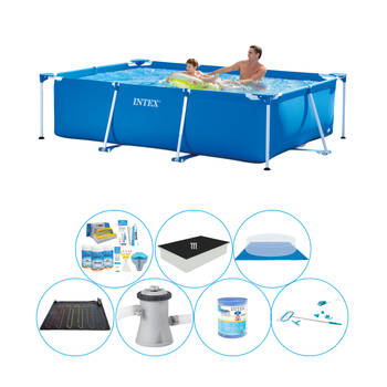 Intex Frame Pool Rechthoekig 260x160x65 cm - Alles in 1 Zwembad Set