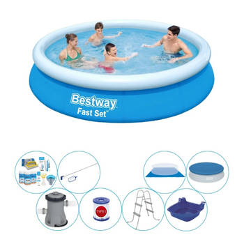 Bestway Fast Set Rond 366x76 cm - Zwembad Inclusief Accessoires