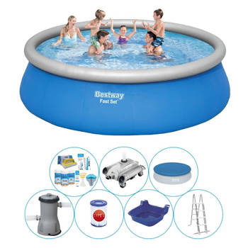 Bestway Fast Set Rond 457x122 cm - Zwembad Inclusief Accessoires