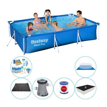 Bestway Steel Pro Rechthoekig 300x201x66 cm - Zwembad Combinatie Deal