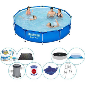 Bestway Steel Pro Rond 366x76 cm - Deluxe Zwembad Set