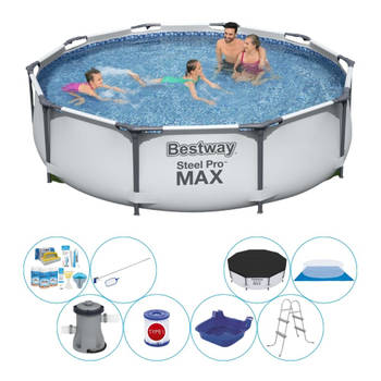 Bestway Steel Pro MAX Rond 305x76 cm - Zwembad Inclusief Accessoires