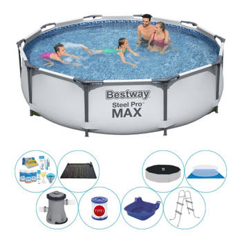 Bestway Steel Pro MAX Rond 305x76 cm - Deluxe Zwembad Set