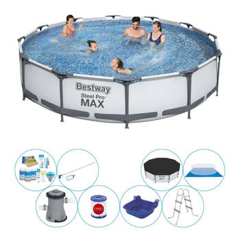 Bestway Steel Pro MAX Rond 366x76 cm - Zwembad Inclusief Accessoires