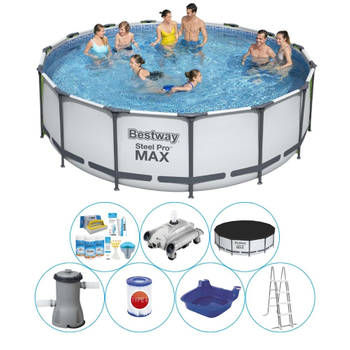 Bestway Steel Pro MAX Rond 457x122 cm - Zwembad Combinatie Set