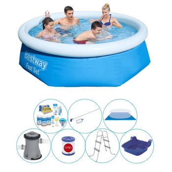 Bestway Fast Set Rond 244x66 cm - 8-delig - Zwembad Inclusief Accessoires