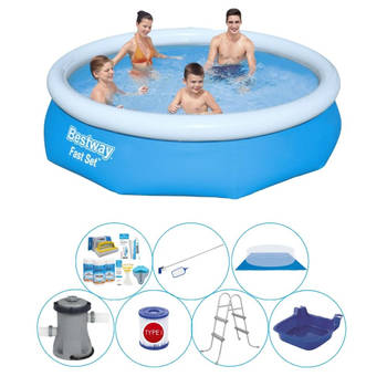 Bestway Fast Set Rond 305x76 cm - 8-delig - Zwembad Inclusief Accessoires