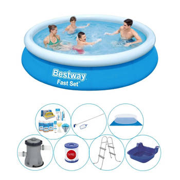 Bestway Fast Set Rond 366x76 cm - 8-delig - Zwembad Inclusief Accessoires