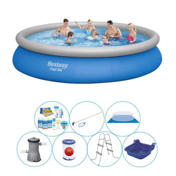 Bestway Fast Set Rond 457x84 cm - 8-delig - Zwembad Inclusief Accessoires