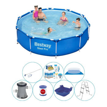 Bestway Steel Pro Rond 305x76 cm - 8-delig - Zwembad Inclusief Accessoires