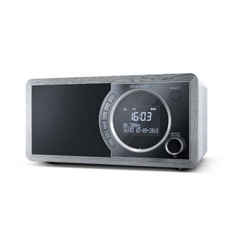 Sharp DR-450GR DAB - FM radio met BT - grijs