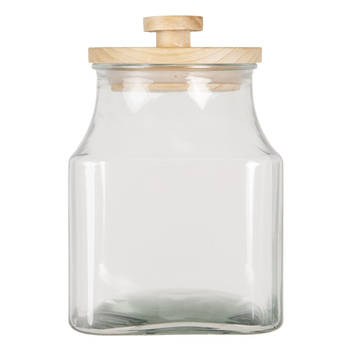 Clayre & Eef Transparente Voorraadpot Ø 15*23 cm / 2800 ml 6GL3004