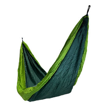 4gardenz® Nylon Hangmat Groen 270x150 cm - max. 200 kg