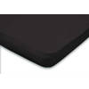 Elegance Topper Hoeslaken Jersey Katoen Stretch - zwart 160x210/220cm