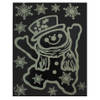 Peha stickerset sneeuwpop Glow in Dark 29,5 x 40 cm wit