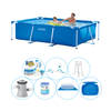 Intex Frame Pool Rechthoekig 260x160x65 cm - 8-delig - Alles in 1 Zwembad Pakket