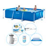 Intex Frame Pool Rechthoekig 300x200x75 cm - 6-delig - Zwembad Inclusief Accessoires