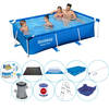 Bestway Steel Pro Rechthoekig Zwembad - 259 x 170 x 61 cm - Blauw - Deluxe Set