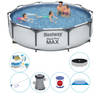 Bestway Steel Pro MAX Rond 305x76 cm - Zwembad Combinatie Set