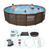 Bestway Power Steel Swim Vista ROND 549x122 cm - Zwembad Inclusief Accessoires