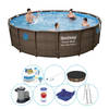 Bestway Power Steel Swim Vista ROND 549x122 cm - Zwembad Set