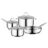 BergHOFF - 7-delige kookpannenset, Zilver - Roestvrij staal - BergHOFF Essentials Line