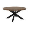 Brix - Eetkamertafel Brix Rond - 150 cm - Mangohout - Bruin