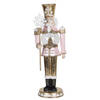 Clayre & Eef Roze Decoratie notenkraker LED 16*16*50 cm 6PR2981