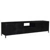 Livingfurn - TV Meubel Kala 220 cm - Mangohout / Gecoat Staal