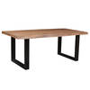 Brix - Bruine Eetkamertafel Brix - U Poot - Mangohout - 240 cm