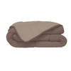 POYET MOTTE Microvezel licht dekbed 200g / m² 220x240cm Taupe & linnen