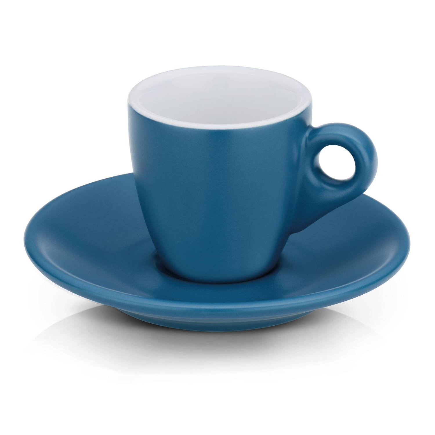 Kela Keuken espresso-kop Mattia 12 x 6,5 cm keramiek blauw 2 stuks