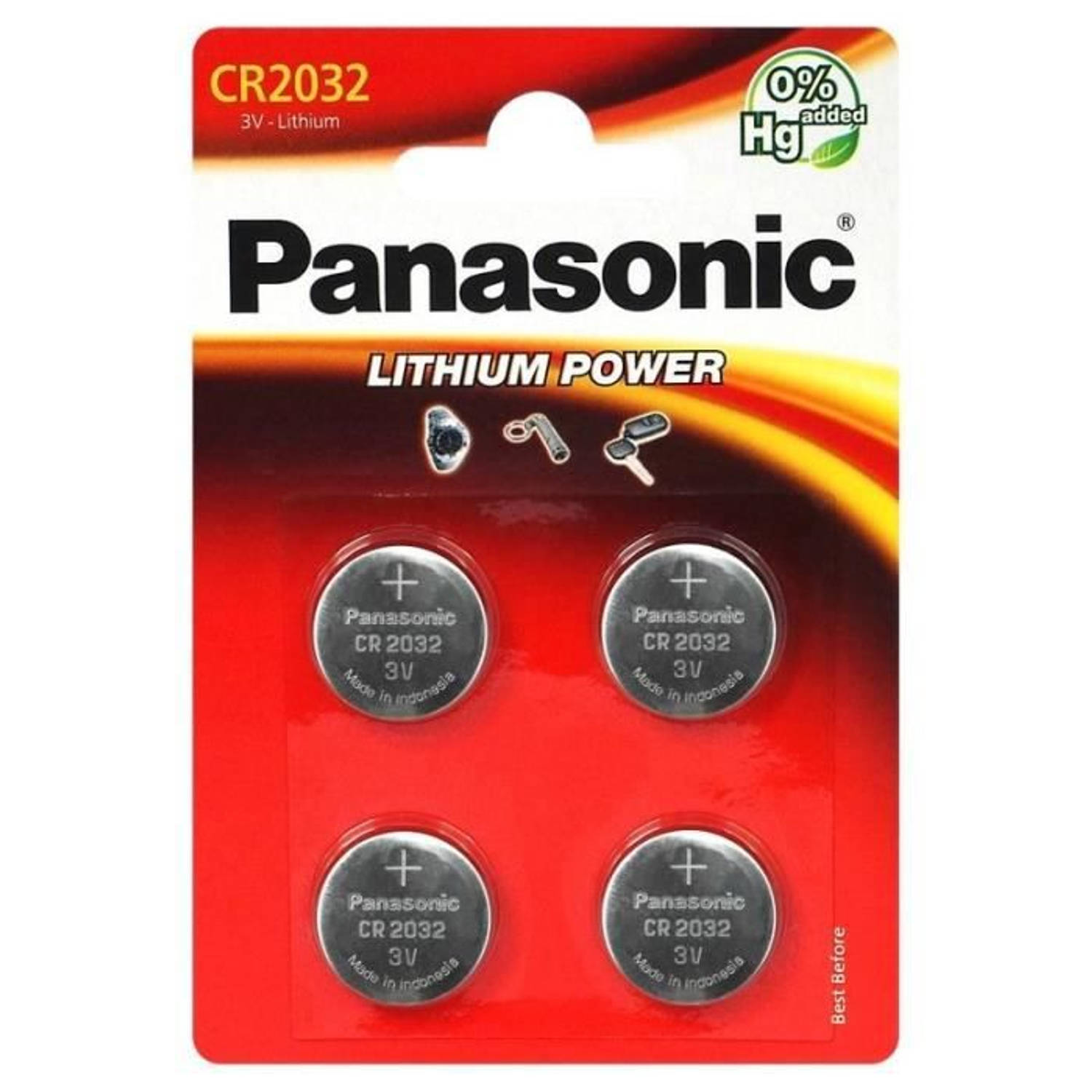 Panasonic Batterij Cr-2032el-4b