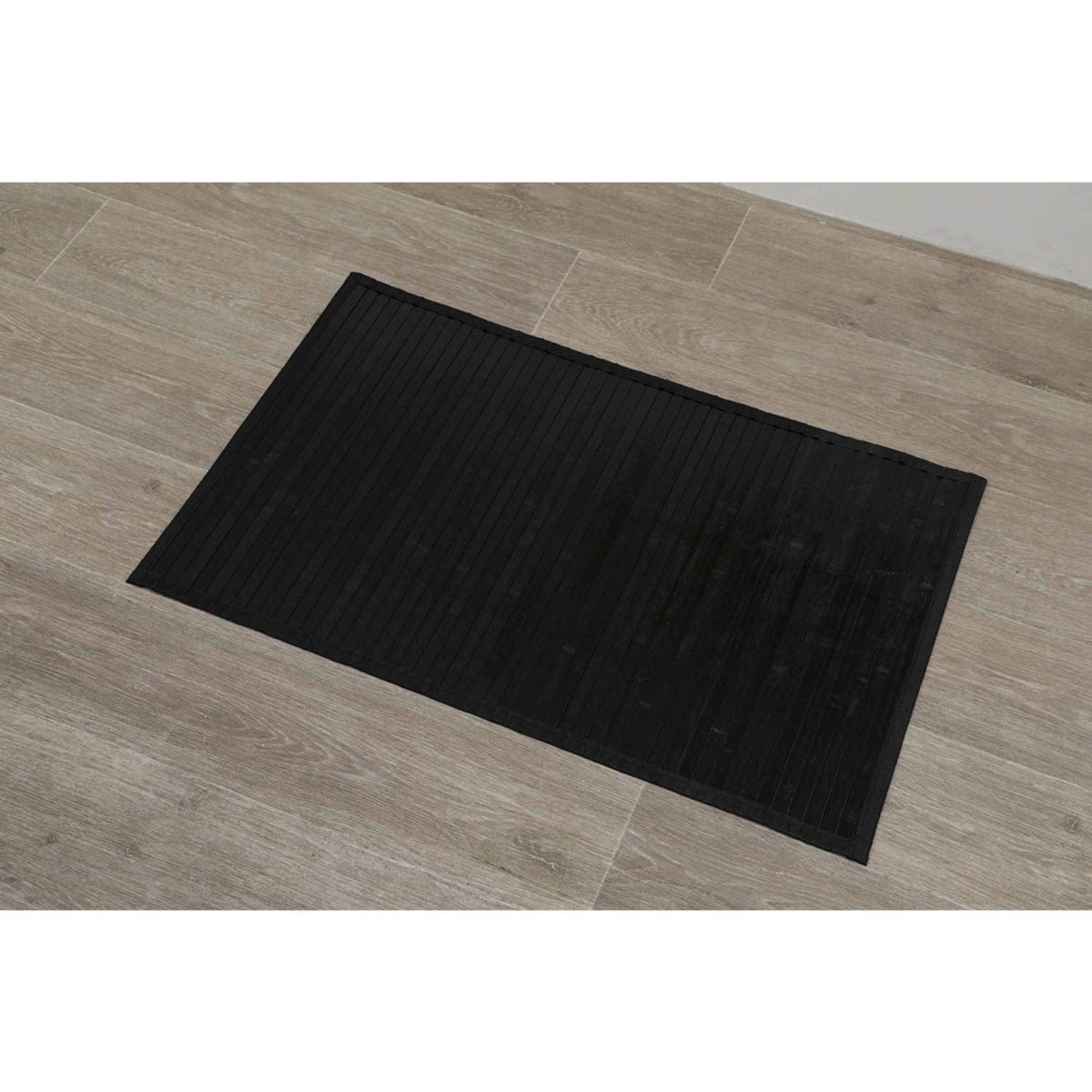 Gebor - Douchemat - Zwart - Anti Slip badmat - 80x50CM - Mat voor in de badkamer – Douche – | Blokker