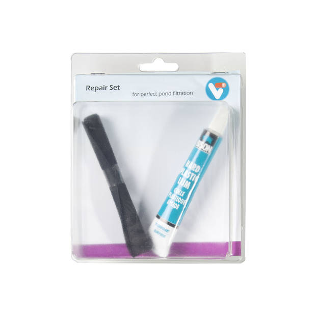 Velda vijverfolie reparatie set VT PVC zwart 2-delig