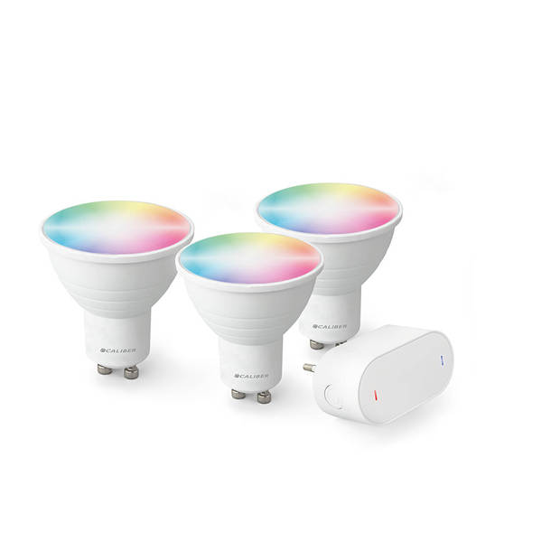 Caliber Slimme lamp - Starterspakket - GU10 - RGB en Wit kleuren (HBT-GU10-STARTPACK)