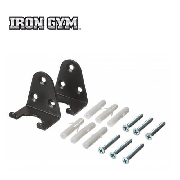 Iron Gym Bevestigingsbeugels voor optrekstang, deurtrainer Set van 2