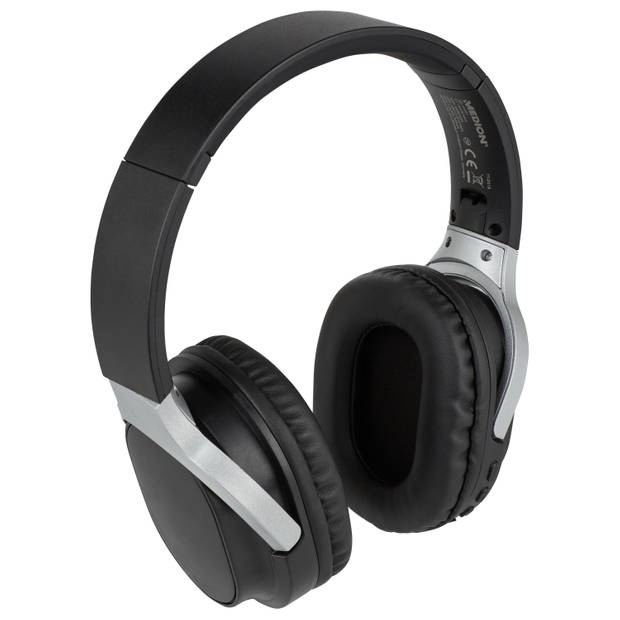 Medion MD 43453 - Koptelefoon - Bluetooth - Hoog draagcomfort - Zwart/Zilver